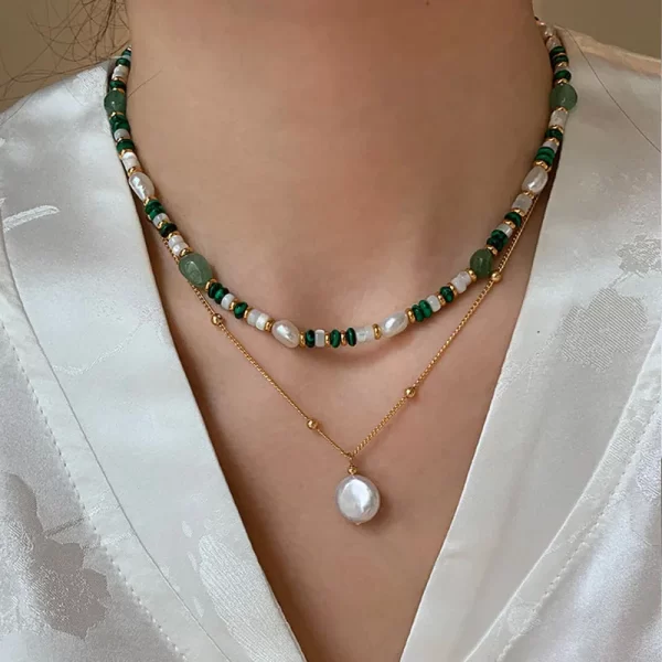 Pulseira e Colar de Pérolas de Água Doce - Image 2